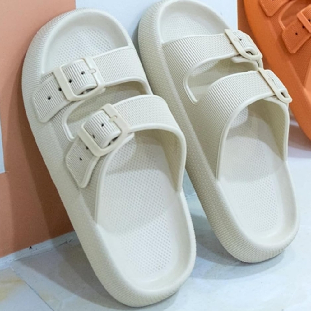Weeboo sandals in white also available in black